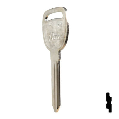 Uncut Key Blank | B96, P1110 | GM Key Automotive Key JMA USA