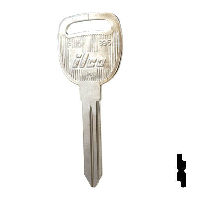 Uncut Key Blank | B96, P1110 | GM Key Automotive Key JMA USA