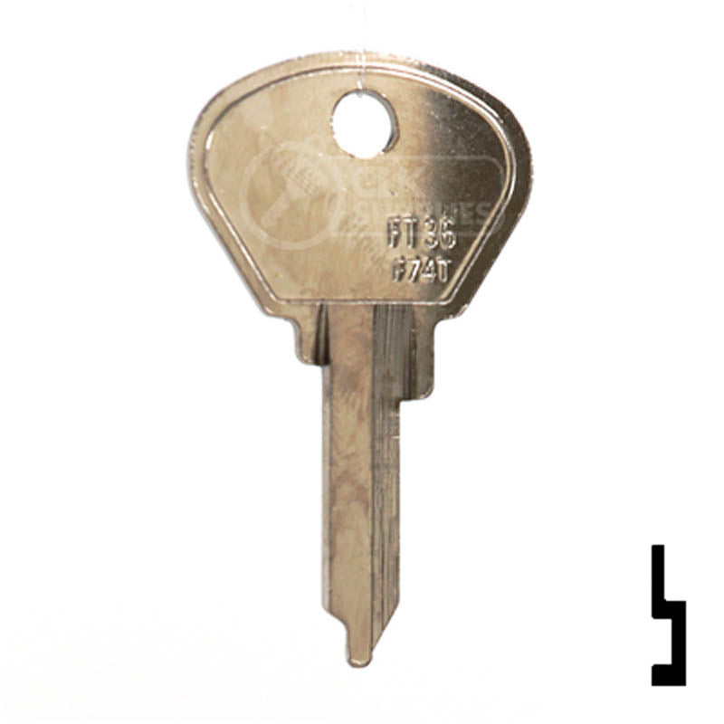 Uncut Key Blank | Fiat | FT44, FT36 Automotive Key JMA USA