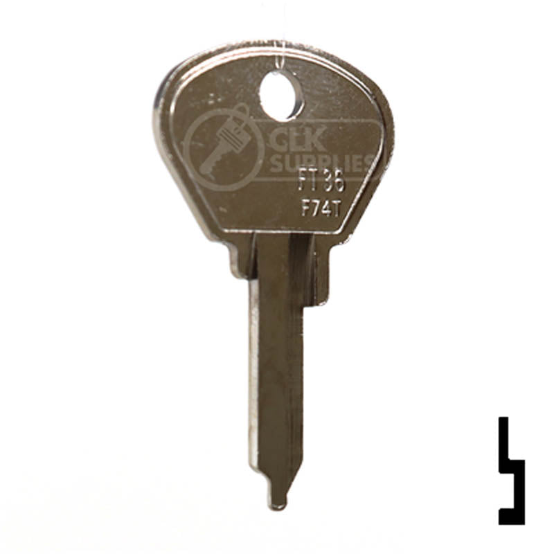 Uncut Key Blank | Fiat | FT44, FT36 Automotive Key JMA USA