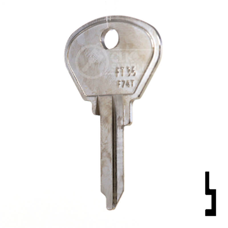 Uncut Key Blank | Fiat | FT44, FT36 Automotive Key JMA USA
