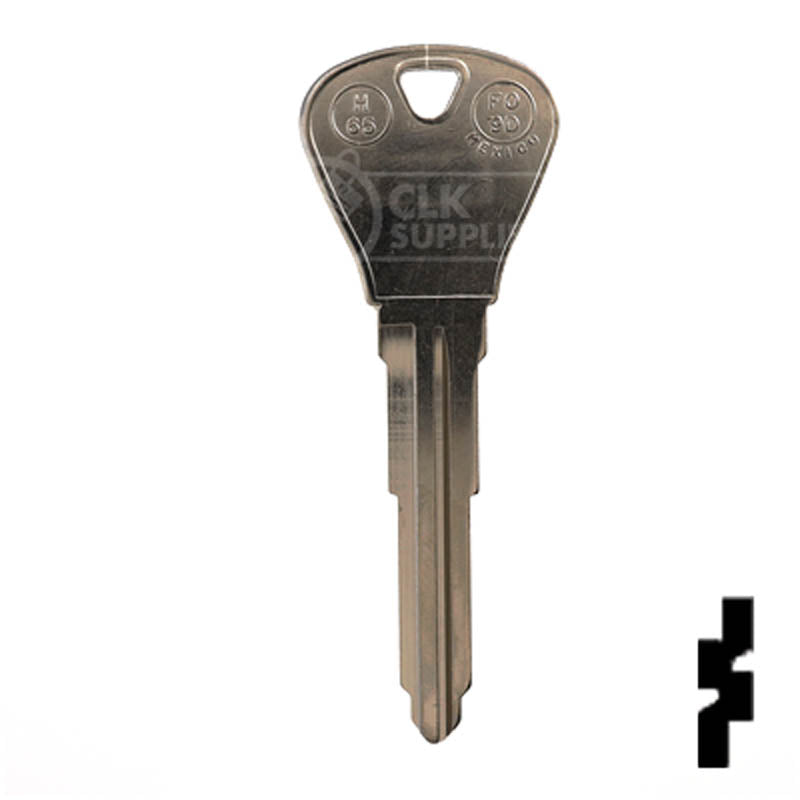 Uncut Key Blank | Ford | H65, X221 Automotive Key JMA USA