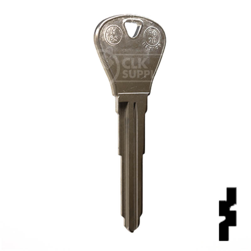 Uncut Key Blank | Ford | H65, X221 Automotive Key JMA USA