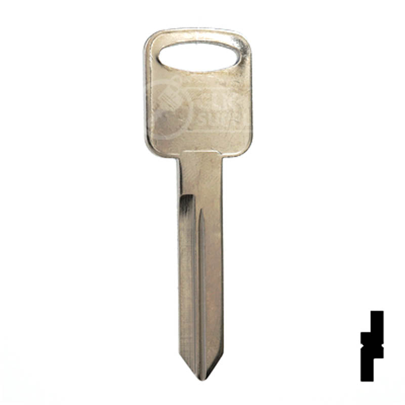 Uncut Key Blank | Ford | H75, 1196FD Automotive Key JMA USA