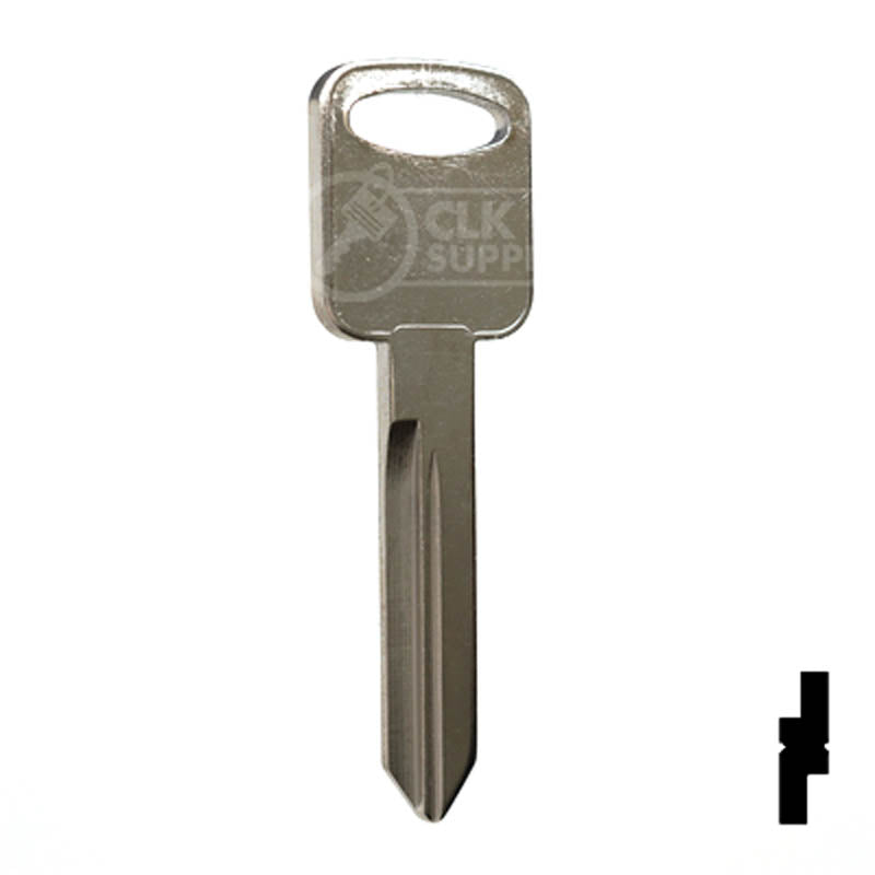 Uncut Key Blank | Ford | H75, 1196FD Automotive Key JMA USA