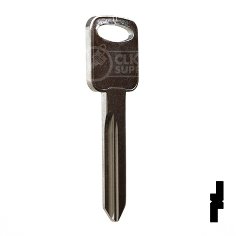 Uncut Key Blank | Ford | H75, 1196FD Automotive Key JMA USA