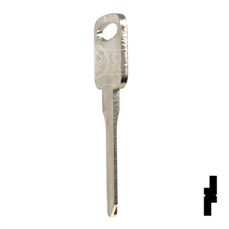 Uncut Key Blank | Ford | H75, 1196FD Automotive Key JMA USA