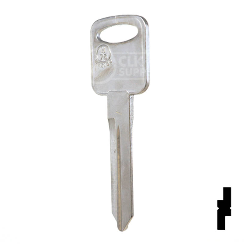 Uncut Key Blank | Ford | H75, 1196FD Automotive Key JMA USA