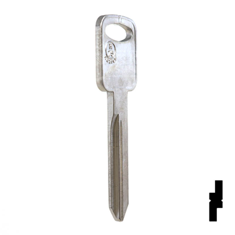Uncut Key Blank | Ford | H75, 1196FD Automotive Key JMA USA