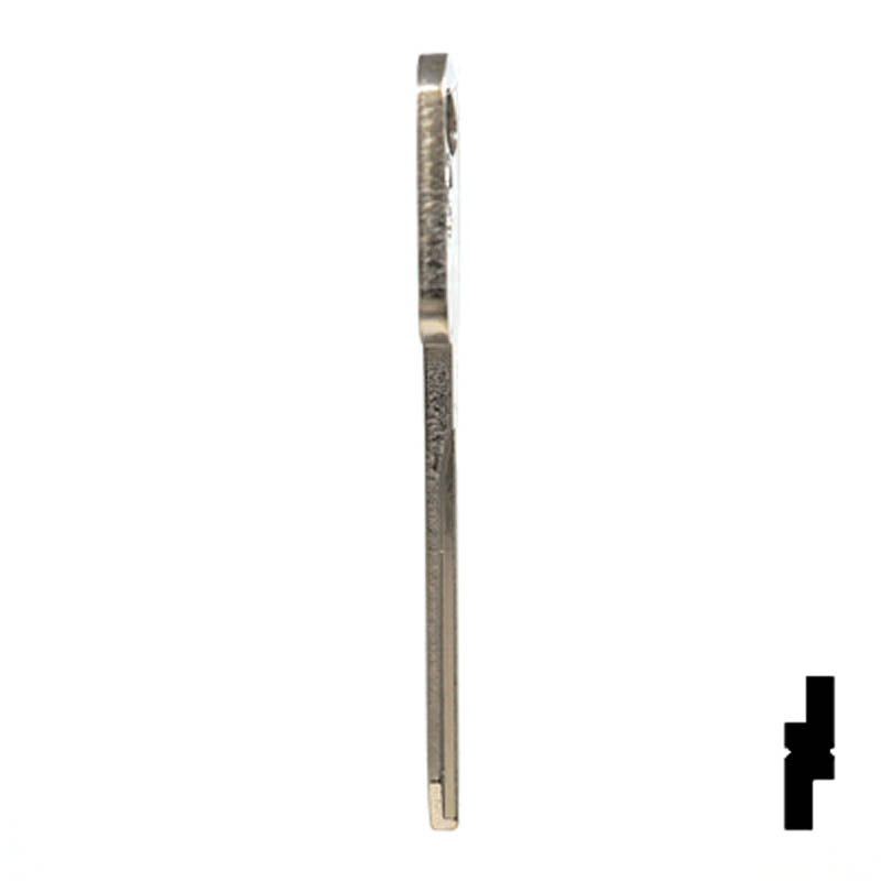 Uncut Key Blank | Ford | H75, 1196FD Automotive Key JMA USA