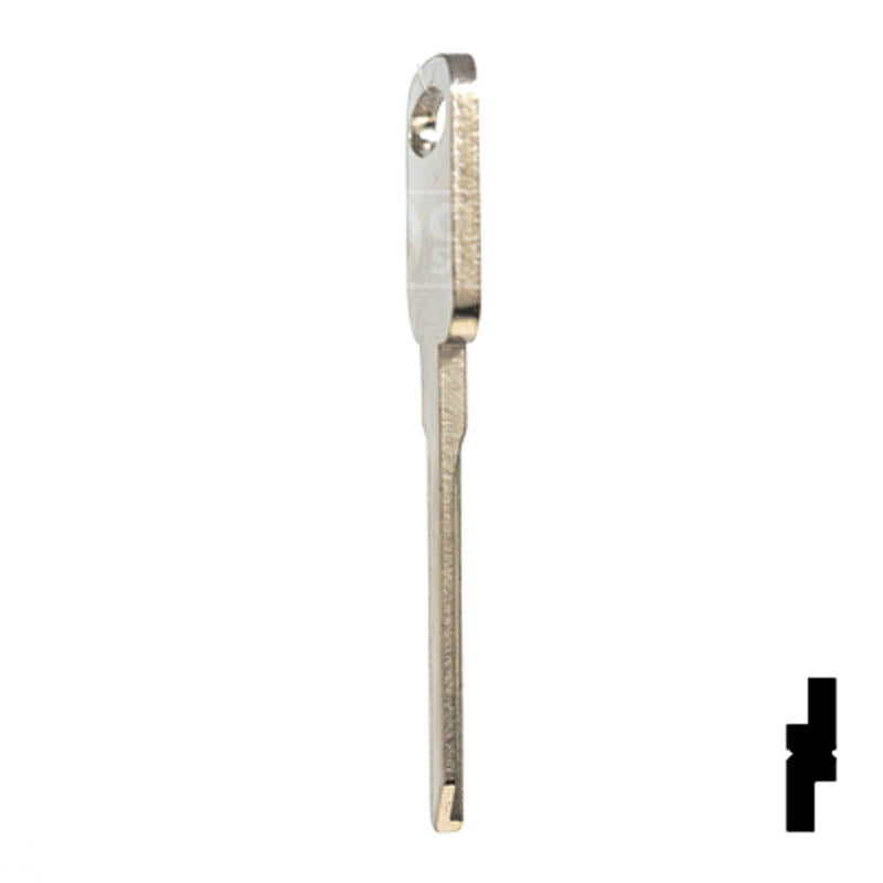 Uncut Key Blank | Ford | H75, 1196FD Automotive Key JMA USA