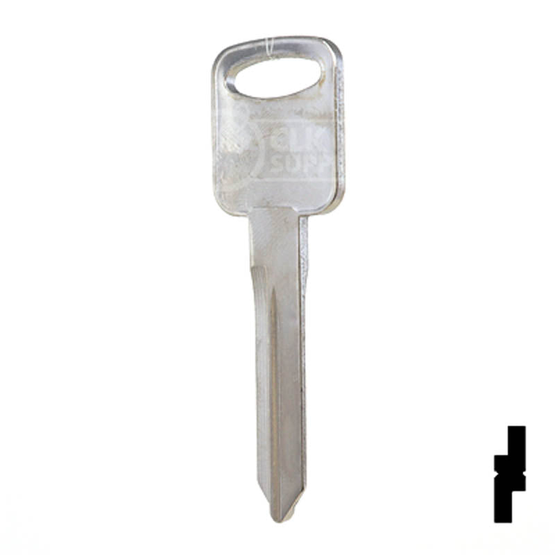 Uncut Key Blank | Ford | H75, 1196FD Automotive Key JMA USA