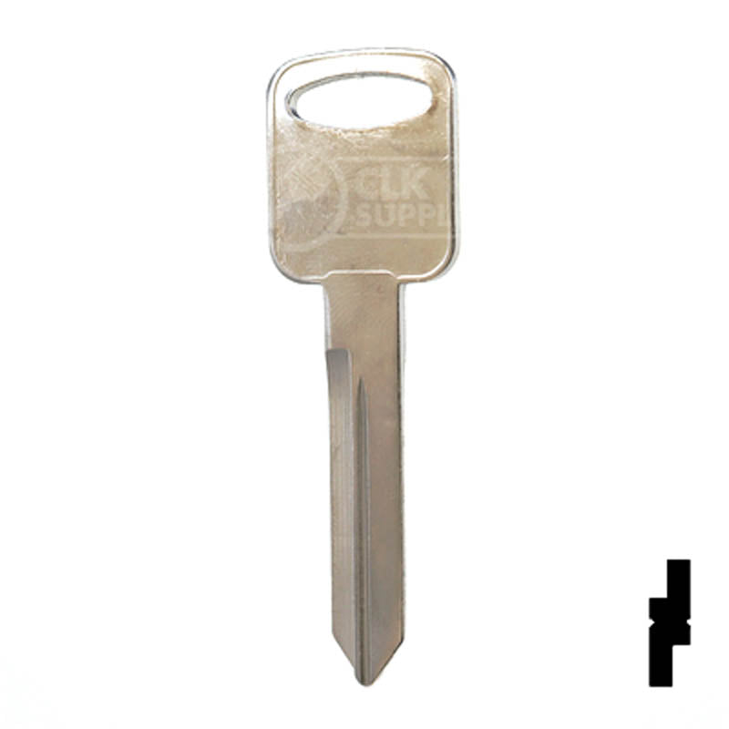 Uncut Key Blank | Ford | H75, 1196FD Automotive Key JMA USA