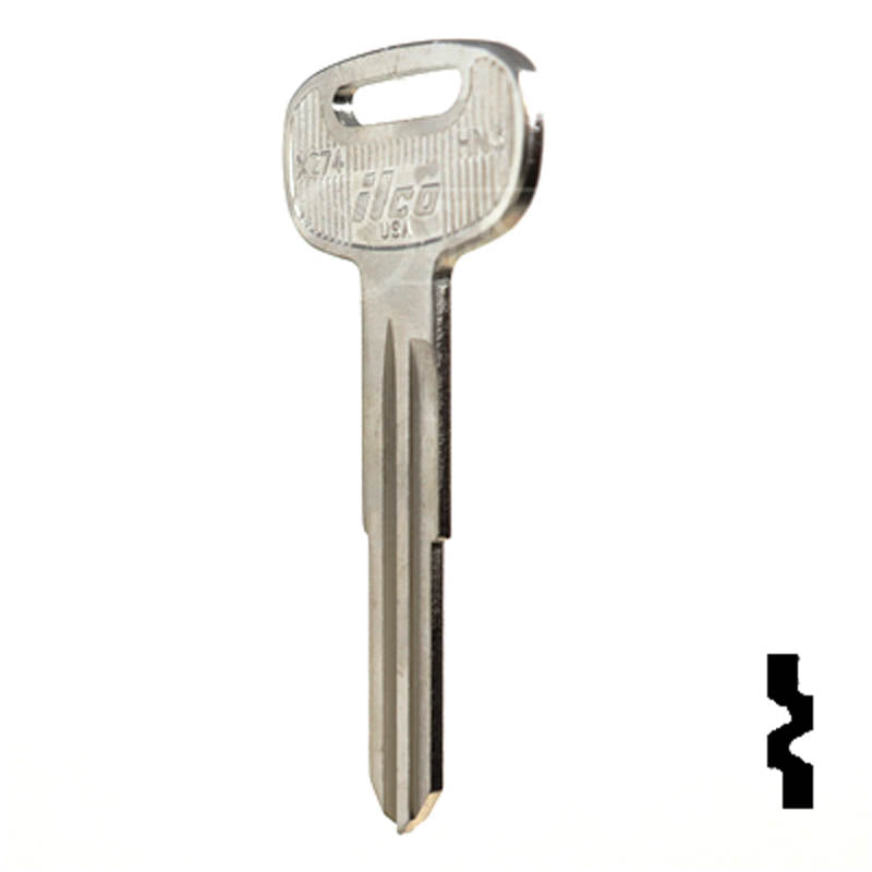 Uncut Key Blank | Hino | X274 ( HN3 ) Automotive Key Ilco