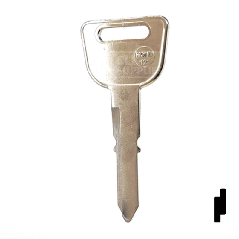Uncut Key Blank | Honda | X129, HD82 Automotive Key JMA USA