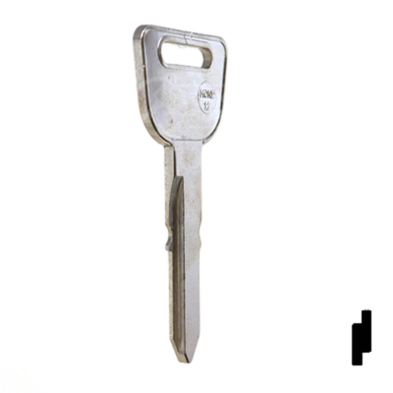 Uncut Key Blank | Honda | X129, HD82 Automotive Key JMA USA