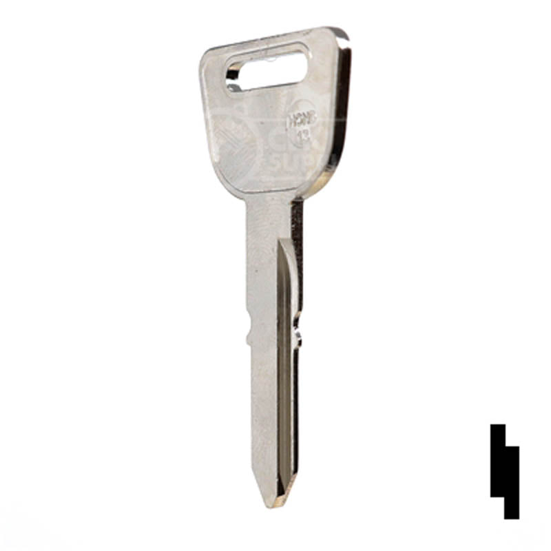 Uncut Key Blank | Honda | X130, HD81 Automotive Key JMA USA