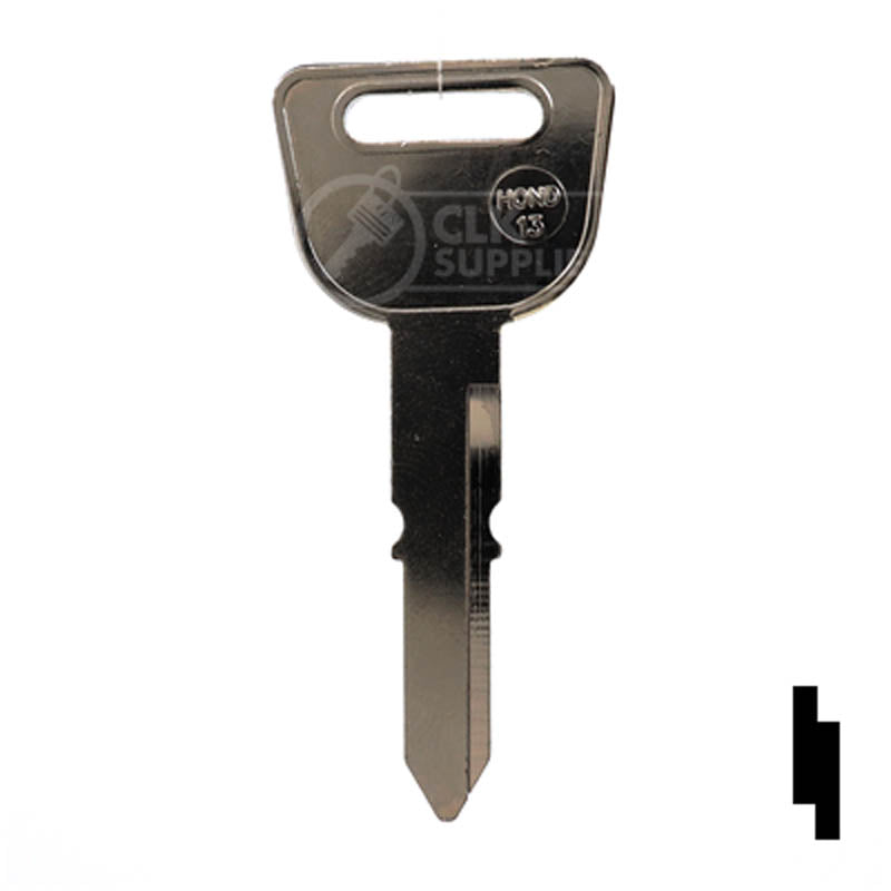 Uncut Key Blank | Honda | X130, HD81 Automotive Key JMA USA