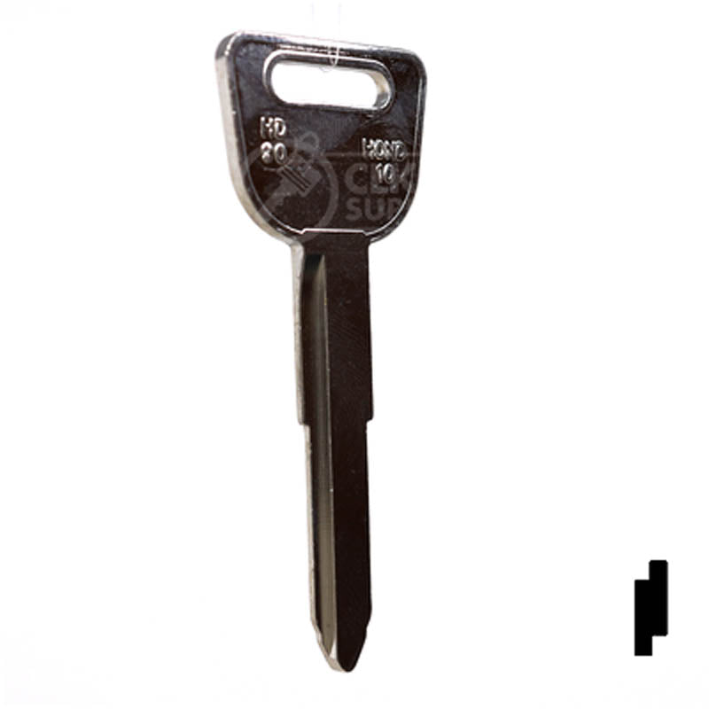 Uncut Key Blank | Honda | X181, HD90 Automotive Key JMA USA