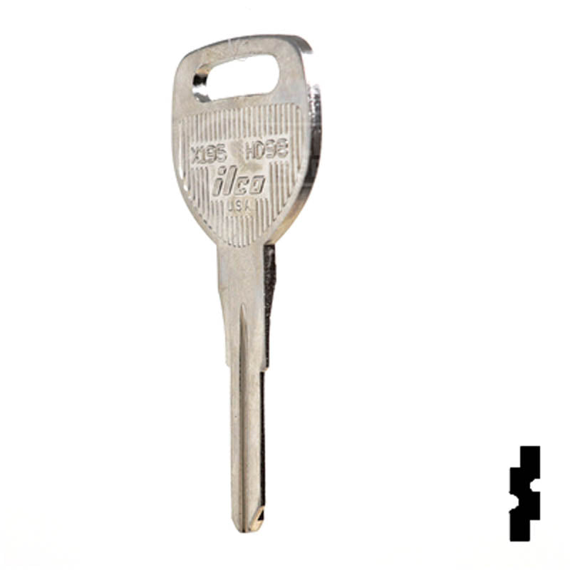Uncut Key Blank | Honda | X195, HD98 Automotive Key Ilco