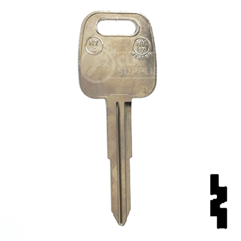 Uncut Key Blank | Hyundai | HY4 Automotive Key JMA USA
