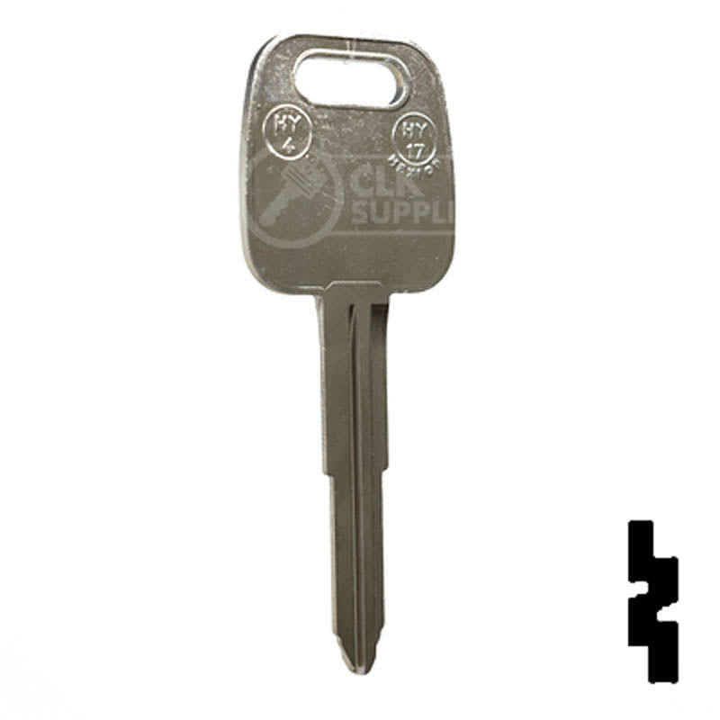 Uncut Key Blank | Hyundai | HY4 Automotive Key JMA USA