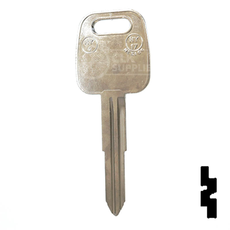 Uncut Key Blank | Hyundai | HY4 Automotive Key JMA USA