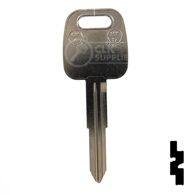 Uncut Key Blank | Hyundai | HY4 Automotive Key JMA USA