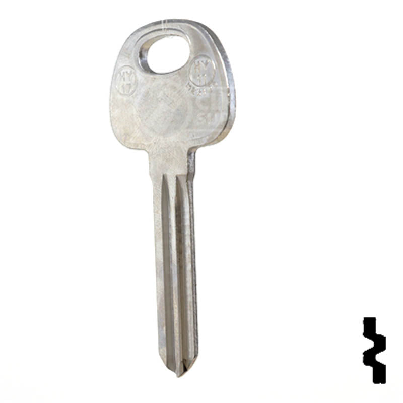 Uncut Key Blank | Hyundai | Kia | HY17 Automotive Key JMA USA
