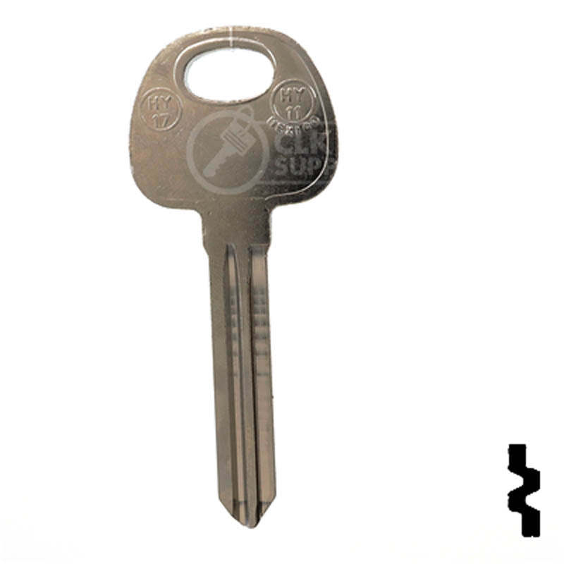 Uncut Key Blank | Hyundai | Kia | HY17 Automotive Key JMA USA