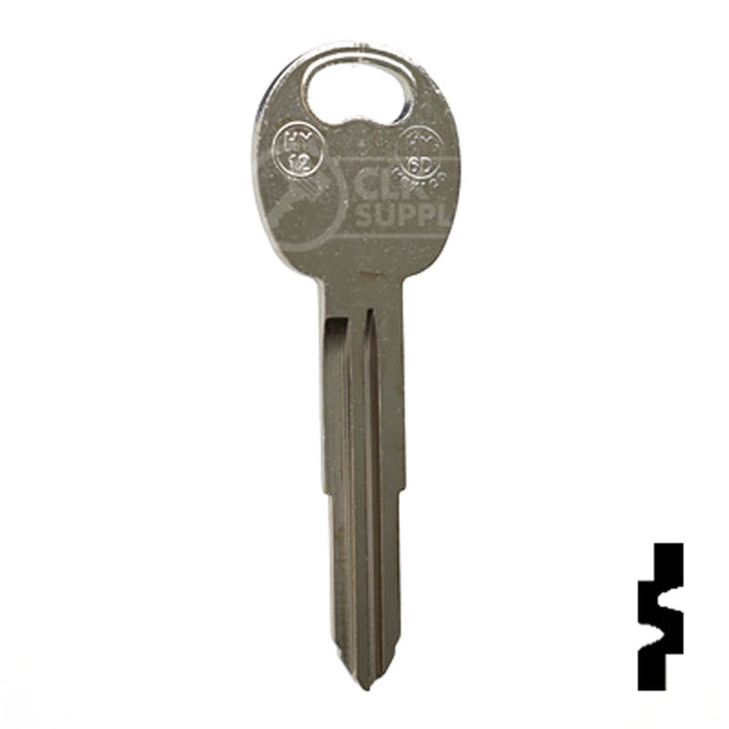 Uncut Key Blank | Hyundai | Kia | X232 ( HY12 ) Automotive Key JMA USA