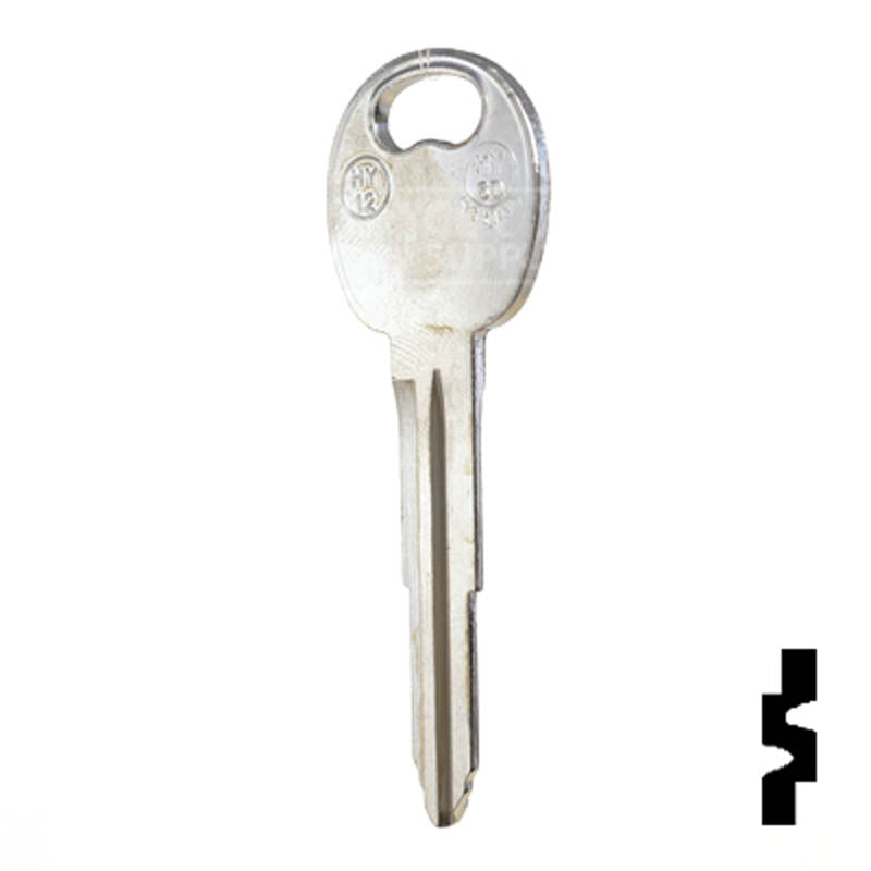 Uncut Key Blank | Hyundai | Kia | X232 ( HY12 ) Automotive Key JMA USA