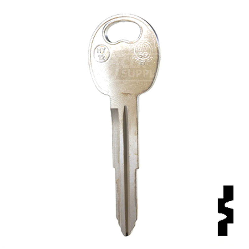 Uncut Key Blank | Hyundai | Kia | X232 ( HY12 ) Automotive Key JMA USA
