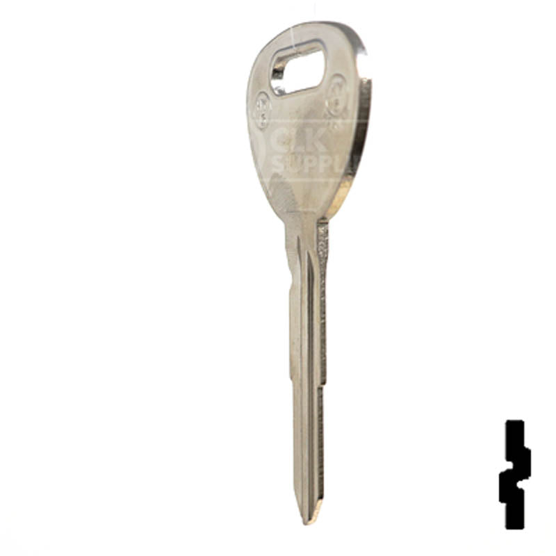Uncut Key Blank | Hyundai | Kia | X235 ( HY13 ) Automotive Key JMA USA