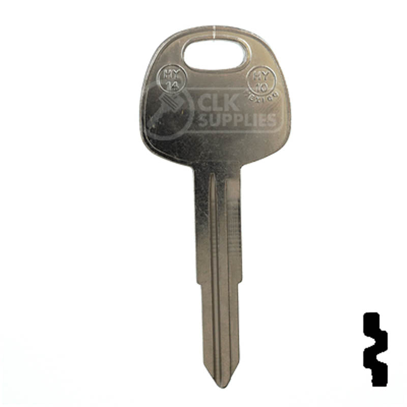 Uncut Key Blank | Hyundai | Kia | X236 ( HY14 ) Automotive Key JMA USA