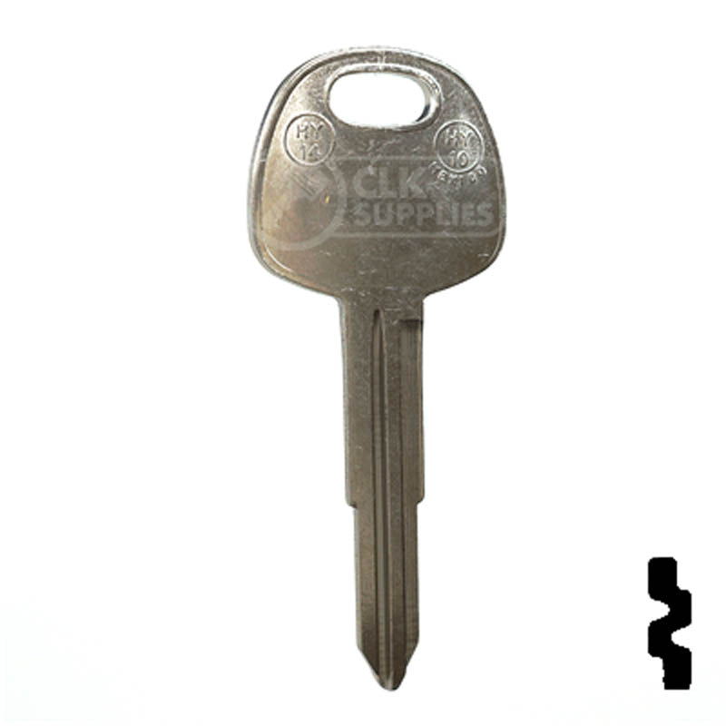 Uncut Key Blank | Hyundai | Kia | X236 ( HY14 ) Automotive Key JMA USA