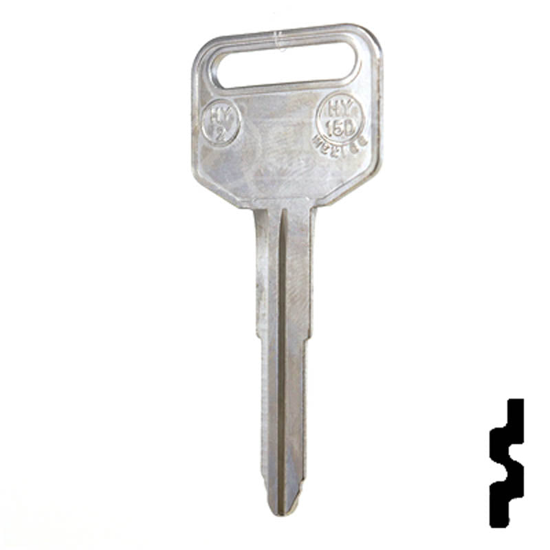 Uncut Key Blank | Hyundai | X160 ( HY2 ) Automotive Key JMA USA