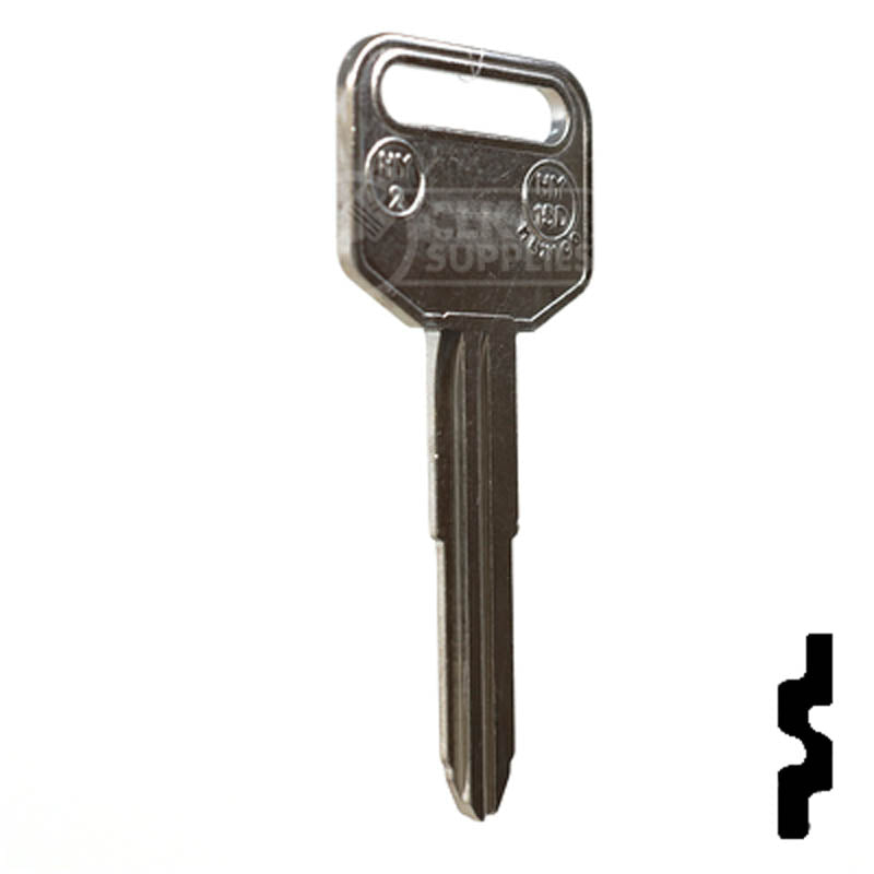 Uncut Key Blank | Hyundai | X160 ( HY2 ) Automotive Key JMA USA