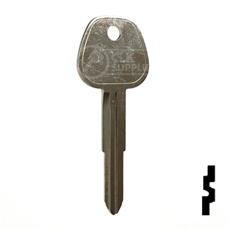 Uncut Key Blank | Hyundai | X196 ( HY5 ) Automotive Key JMA USA