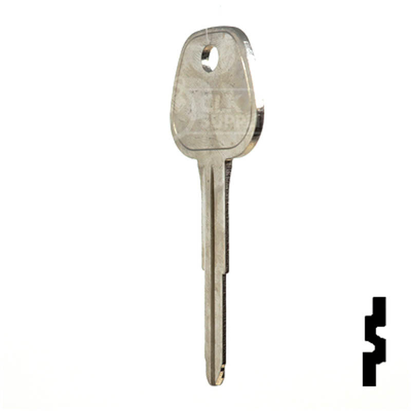 Uncut Key Blank | Hyundai | X196 ( HY5 ) Automotive Key JMA USA