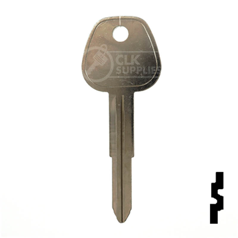 Uncut Key Blank | Hyundai | X196 ( HY5 ) Automotive Key JMA USA