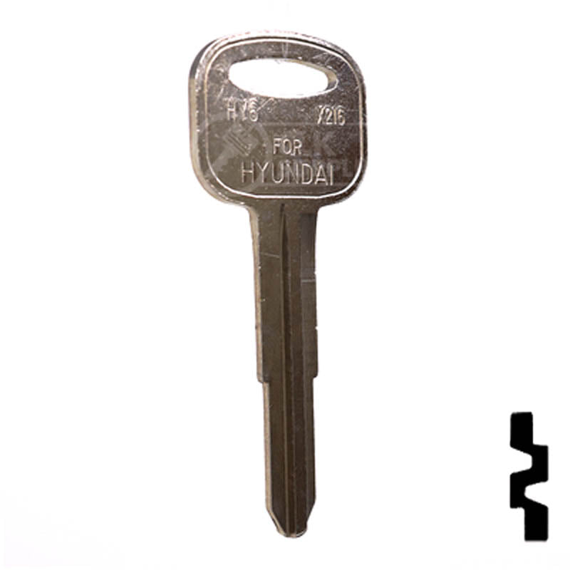 Uncut Key Blank | Hyundai | X216 (HY6) Automotive Key JMA USA