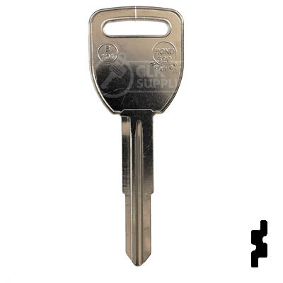Uncut Key Blank | Isuzu | Honda | X250, B101 Automotive Key JMA USA