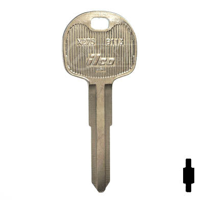 Uncut Key Blank | Isuzu | X275 ( B113 ) Automotive Key Ilco