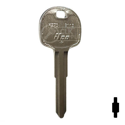 Uncut Key Blank | Isuzu | X275 ( B113 ) Automotive Key Ilco