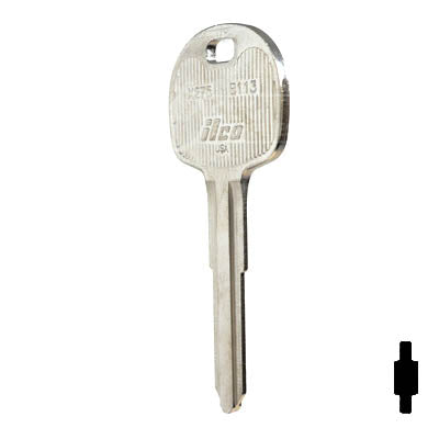 Uncut Key Blank | Isuzu | X275 ( B113 ) Automotive Key Ilco
