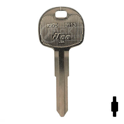 Uncut Key Blank | Isuzu | X275 ( B113 ) Automotive Key Ilco