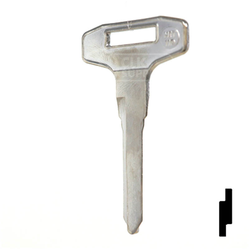 Uncut Key Blank | Mitsubishi  | FU2 Automotive Key Ilco