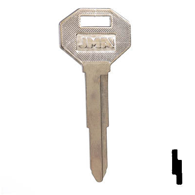 Uncut Key Blank | Mitsubishi | X121, DC3 Automotive Key JMA USA