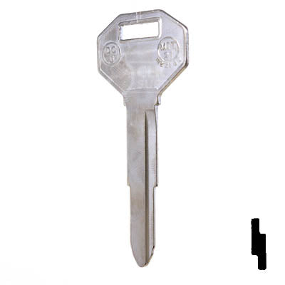 Uncut Key Blank | Mitsubishi | X121, DC3 Automotive Key JMA USA